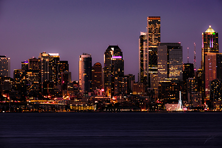 Street Photography Image of Seattle Washington from Alki Beach