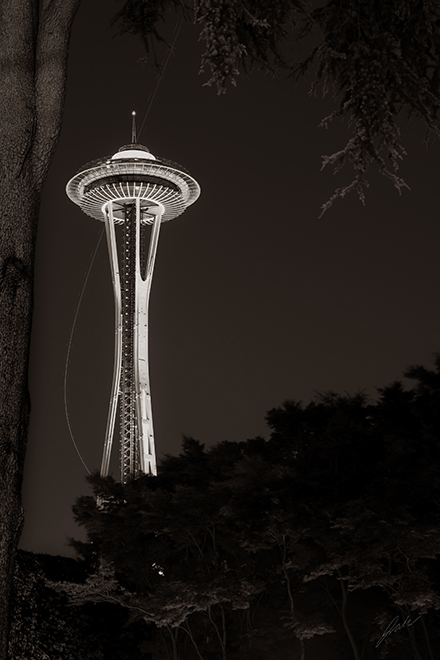 Street Photography Image of Seattle Washington and the Space Needle