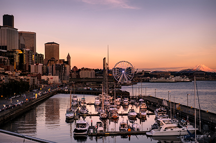 Street Photography Image of Seattle Washington Waterfront