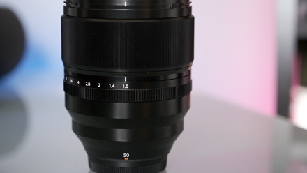 Image of Fuji 50mm showing no image stabilization switch