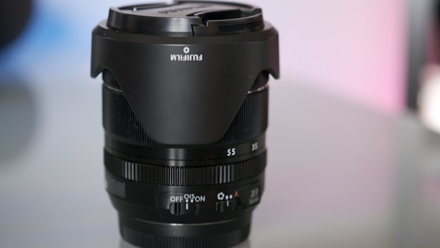 Image of Fuji 18-55mm showing image stabilization switch
